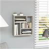 Gecheer Scaffale a Parete,Mensola Galleggiante,Libreria da Parete,Pensile,Mensole cubo da Parete,Scaffale Murale,Mensola a Muro,Scaffale da Parete,Grigio Cemento 45,1x16x45,1 cm in Legno Multistrato