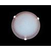 Generico Plafoniera classica in vetro 1 luce Girella Rosa D.30 cm lampada da parete in vetro per bagno camera soggiorno cucina scala corridoio