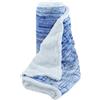 Viterbo Biancheria Coperta Plaid In Morbido E Caldo Pile In Lana Merinos Stampato Ginevra 3 Misure Disponibili (Stripes Azzurro, 150x210CM (2787))