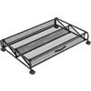 Milageto Scarpiera con Ruote, 75cmx68cmx13cm, Scaffale Portascarpe in Metallo, Archiviazione di Grande capacità, Ruotare 360°, Porta Scarpe per sotto Il Letto, sotto Il Gabinetto, Salva Spazio