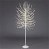 Magie di Natale Albero luminoso Faggio tronco lungo rami a microled luce calda da interno ed esterno (180 cm, Bianco)
