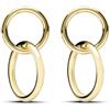 LUXENTER Pendientes acabados en oro amarillo de 18K - Rada