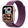 Apple Watch Series 10 GPS 46mm Rose Oro Cassa Alluminio con Plum Sport Loop - MWWV3QL/A