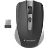 Techmade Gembird Mouse Senza Fili Space Grey Black