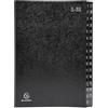 Exacompta - Cod. 57032E - Confezione da 6 raccoglitori Ordonator - copertina rigida - interno in cartoncino riciclato - tasti plastificati numerici da 1 a 31-32 scomparti - 25x33 cm - per A4 - nero