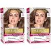 L'Oréal Paris Colorazione Triplo Trattamento Excellence, Con Acido Ialuronico, 100% Copertura Capelli Bianchi, Per Capelli Più Idratati, Biondo Cenere (7,1) (Confezione da 2)