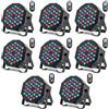 HOLDLAMP 8 PCS Par LED Luci del Palcoscenico RGB, 36 LED Luce di Scena SostegnoTelecomando e DMX-7CH Controllo, con Doppia Staffa Per DJ, Party, Matrimonio, Concerto, Club, Bar