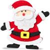 Mopec NA121 Pack 6 pinzas de fieltro Papa Noel. 5x5,5x1,5cm Confezione da 6 mollette in Feltro, Rosso