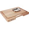 Boos Block Tagliere Con Scolapiatti - Tagliere In Legno Di Acero Duro Nordamericano - Tagliere Da Cucina Professionale - Tagliere Antibatterico - Tagliere xxl - 38,1 x 35,6 x 5,7 cm