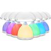 tempo di saldi Lampada Touch Notturna Da Tavolo A Forma Di Fungo Con Led 7 Colori E Timer