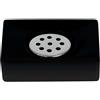 Spirella Portasapone in Ceramica Quadro Matt Nero Opaco