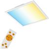 Briloner Leuchten Pannello LED, plafoniera con funzione dimmer, lampada a soffitto con telecomando e regolazione della temperatura del colore, 2.400 lumen, colore bianco, 45x45 cm