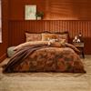 furn. Set copripiumino reversibile Herve, marrone chiaro, king size