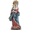 DRW Figura Madonna Dolorosa o Dolori con Spada in Resina Dipinta a Mano 10x10x30 cm