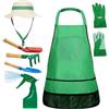 Hperu Set di Giardinaggio per Bambini 7 Pezzi/Set educativo Set di Giardinaggio per Bambini educativo Include Grembiule, spruzzatore, Guanti, Cappello, rastrello, Set di Giardinaggio per Bambini