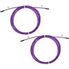 PATIKIL 10Ft Velocità Salto Corda Sostituzione Cavo, 2pz 2.5mm Professionale Salto Corda Acciaio Filo Sostituisci per Alta Velocità Salto Corde, Viola