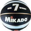 Mikado Sport Palla da Basket. Pallone da Basket Tricolore. Per interni ed esterni. Realizzata in PU. Taglia 7 (Italia Nero Bianco Oro)
