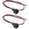 Create idea 2 connettori per cablaggio auto a 2 pin a crimpare contatto 037906240 compatibile con VW compatibile con Skoda compatibile con Seat compatibile con Audi