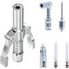 CarBole G Grasso Pistola Accoppiatore,10000PSI,1/8 NPT,6 Tipi di Ugelli | Non soggetta a perdite d'olio,Resistenza alla ruggine e alla corrosione,Caricamento e scarico rapidi