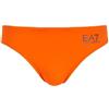 Emporio Armani EA7 Costume Slip a Vita Bassa con Logo ASV e Maxi Logo sul Retro - 901005 (50, Orange Tiger)