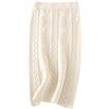Generisch Gonna lunga | Vestito invernale da donna lungo | Abito invernale da donna in maglia nera midi gonna a vita alta elastica al ginocchio gonna a matita elastica elegante linea a maxi gonna floreale,
