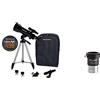 Celestron Travelscope 70 + Celestron Raccordo Foto Universale C/Innesto per Fotocamere Reflex, 31.8 mm, Nero