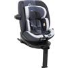 Chicco Seggiolino Auto isofix EverOne i-Size Ruotabile 360 (40-150 cm) Silver Ink con Dispositivo Anti Abbandono Easy Tech incluso