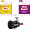 Sentinel Kit Manutenzione Caldaie Sentinel X100 Inibitore 1L + Sentinel X800 Pulitore 1L + Sentinel Vortex 150 Defangatore 3/4 ,