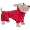 Ferribiella Spa Ferribiella Impermeabile per Cani Piuma Rosso, 50-cm