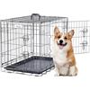 PETAPPY Gabbia per Cani 76,2 x 48,2 x 55cm, Kennel Cane con Vassoio Rimovibile, Piedini Protettivi per il Pavimento, Kennel Cane Medio per Uso All'aperto e al Chiuso