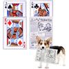 DHJWDUX 4 Pezzi Peluche per Cani Indistruttibili Cane Giocattolo I Giocattoli per Cani Che Imitano Il Poker i Giornali per Masticatori Aggressivi di Razze Piccole Medie e Grandi