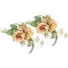 Flair Flower Set di 2 bouquet di fiori artificiali, rose gigli, ortensia, 35 cm, fiori decorativi, bouquet, fiore, centrotavola, decorazione per sepoltura