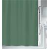 Spirella Tenda da Doccia antimuffa, Antibatterica, Lavabile, Impermeabile, in Poliestere, 180 x 180 cm, Verde Scuro