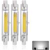 Generico Lampadine LED R7S 78mm 15W, Sostituisce Alogena 150W Dimmerabile, 1500LM, Bianco Freddo 6000K, Doppia Estremità COB Luce Lineare Proiettore, 3 Pezzi