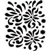 Eulenspiegel - Stencil per face painting Fiori
