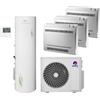 Gree Climatizzatore Trial Console 12000+12000+12000 + Serbatoio da 200 lt per produzione di ACS Wi-Fi