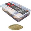TOX assortimento di tasselli piatti Biscuit Wood dimensioni P0, P10, P20 in legno di faggio per il fissaggio stabile di componenti in legno, composto da 3 misure, 094900200