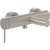 Villeroy & Boch Loop & Friends rubinetteria a parete per vasca da bagno, rubinetto per vasca con protezione antiriflusso e funzione deviatore, miscelatore per vasca a risparmio idrico, nichel