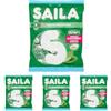 Saila - Confetti alla Menta, Senza Zucchero con Estratto di Stevia, Confetti Teneri, Senza Glutine - 75 gr (Confezione da 4)
