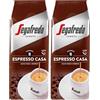 Segafredo Zanetti Caffè in Grani Espresso Casa (Confezione da 2 Kg) - Adatto per la Moka - Linea Le Classiche, Chicchi di Caffè a Tostatura media, Gusto pieno e cremoso