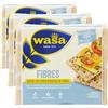 Barilla Wasa Fibres, Cracker con 100% Segale Integrale, 230 g, Ricchi di Fibre (Confezione da 3)