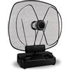 Metronic 426997 Antenna UHF/VHF Interno TNT- TERSERA guadagno 59 dB (guadagno regolabile) Nero