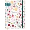 Häfft paper&you® Diario a puntini A5 con Banda elastica Fiore selvatico 156 pagine, taccuino a punti - Sostenibile & rispettoso con il clima