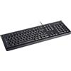 Kensington KB100 EQ Tastiera QWERTY con Cavo, Compatibile con Windows e MacOs, Design Anti-Rovesciamento, Custodia Esterna e Tasti Composti per il 60% da Materiale Riciclato Post-Consumo*, K63727IT