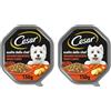 Cesar Scelta dello Chef Cibo Umido per Cane, Delizie di Stagione con Manzo Succulento, Patate e Carote - 14 Vaschette da 150g: totale 2100g (Confezione da 2)