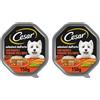 Cesar Selezioni dell'Orto Cibo per Cane con Manzo e Verdure dell'orto 150 g - 14 Vaschette (Confezione da 2)