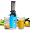 Ventray Ginnie Estrattore Frutta e Verdura - Slow Juicer 60 Giri/Min- Estrattore di Succo con Funzione di Masticazione Inversa, Facile da Pulire, Senza BPA, Cold Press, Spremiagrumi Elettrico, Blu