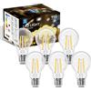 Aigostar Lampadina Vintage Edison LED E27 8W Equivalenti a 69W, Luce Calda 2700K, 950Lm, CRI＞80, A60 Stile Vintage Lampadine Decorativo, Non Dimmerabile, Pacco da 6 Pezzi