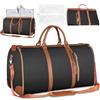 MeYuxg Borsone da Viaggio, Porta Abiti da Viaggio, Travel Bag con Custodia Per Scarpe, Grande Borsa da Viaggio Donna, Borsa da Viaggio Porta Abiti Pieghevole, Borsa Per Valigie Sospesa 2 In 1 (Nero)