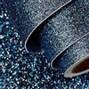 FunStick Carta da Parati Glitterata per la Camera da Letto Carta da Parati Glitter Nero Blu Pellicola Adesiva Glitterata Carta Adesiva Decorativa per Mobili Blu Nero Rivestimento Armadio Scuro 40CMx2M